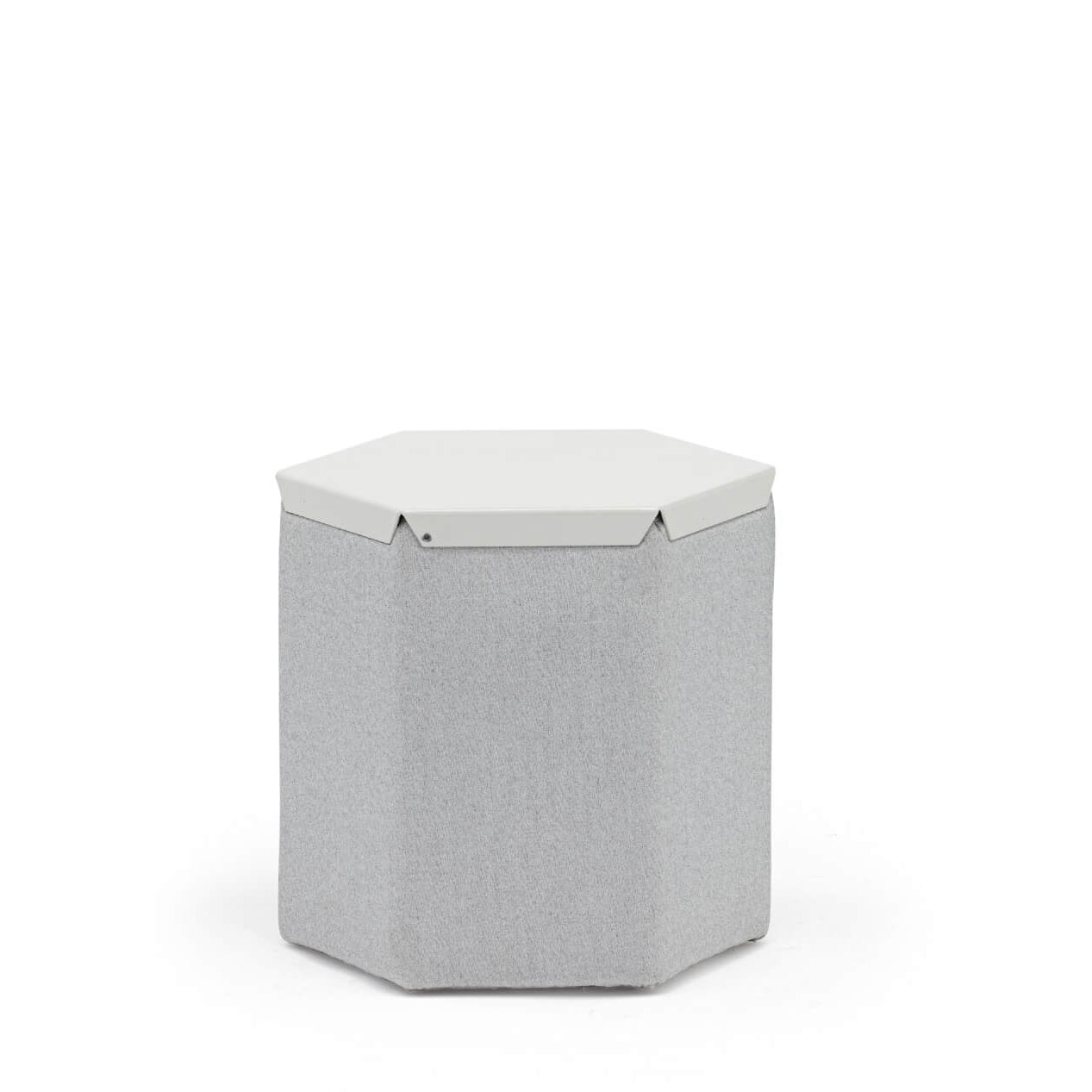 HEX tumba/taburete, balts