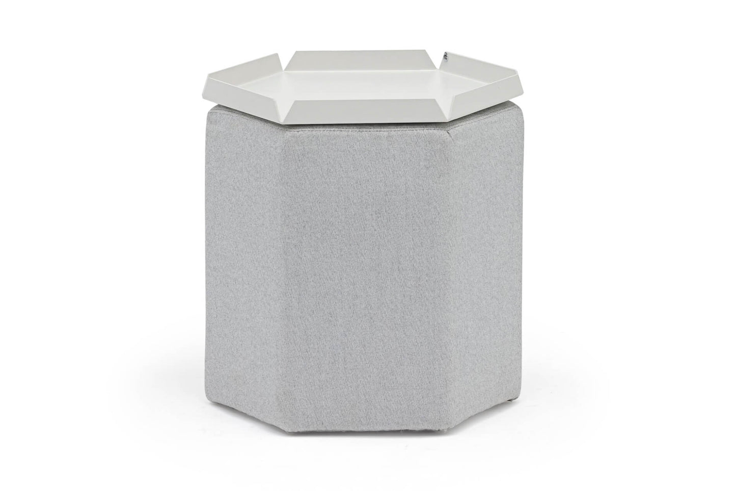 HEX tumba/taburete, balts